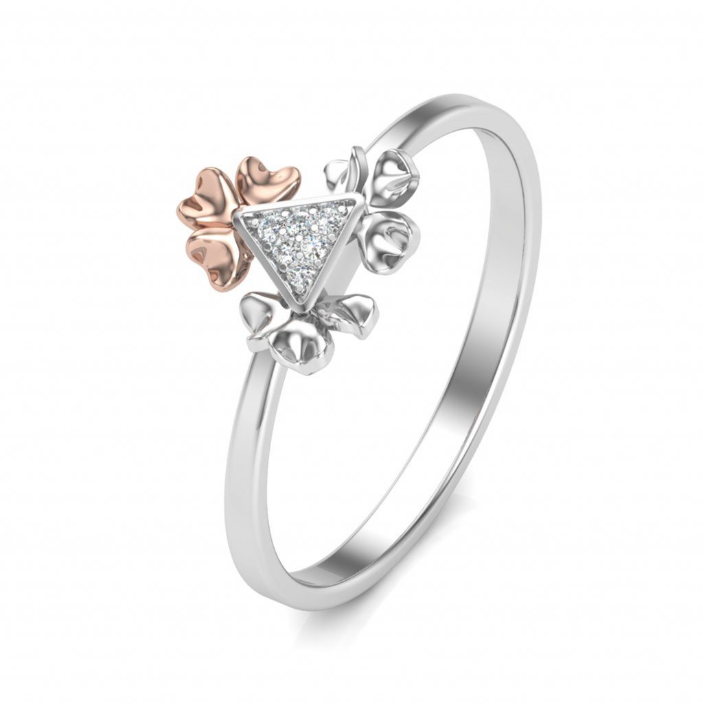 Love Triangle Fusion Gold Ring